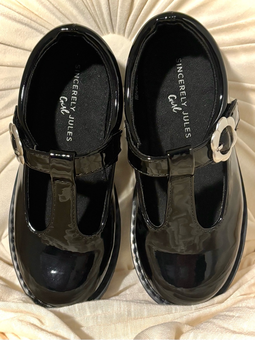 Sincerely Jules Girl Black Patent Mary Jane Shoes — Size 10 — NWOT - Picture 2 of 11